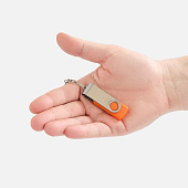 Флешка Twist, оранжевая, 8 Гб