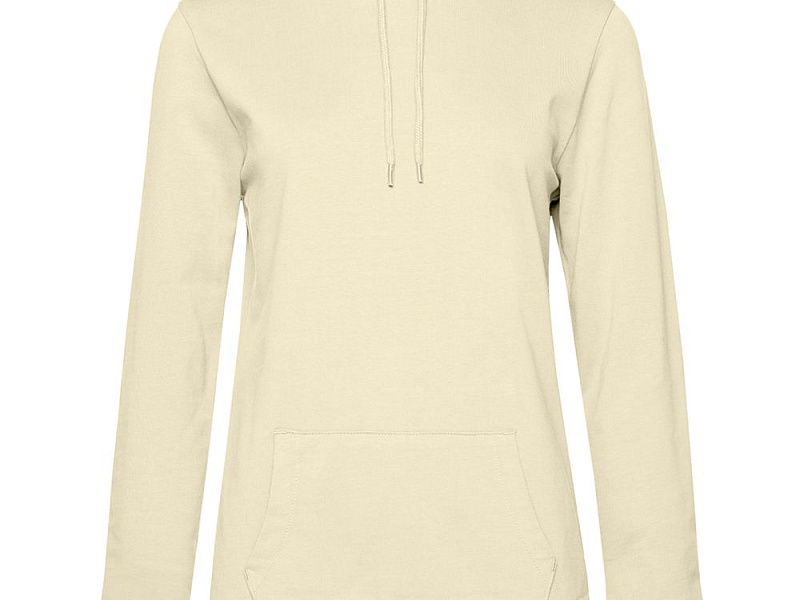 Толстовка с капюшоном женская Hoodie, светло-желтая