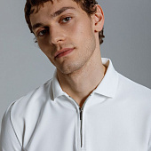 Рубашка поло мужская с длинным рукавом Terrazzo, белая