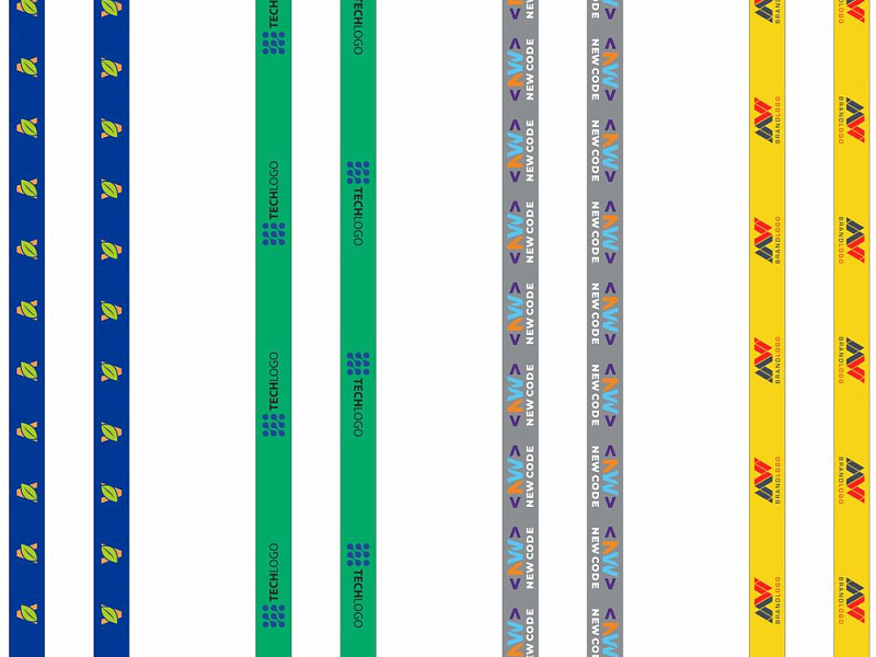 Лента для бейджа с печатью TermoPrint Double на заказ