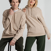 Толстовка с капюшоном унисекс Hoodie, бежевая
