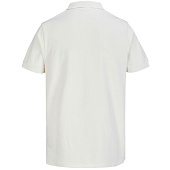Рубашка поло унисекс Pacific, молочно-белая