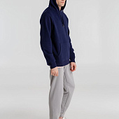 Толстовка с капюшоном унисекс King, темно-синяя