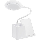 Лампа с органайзером и беспроводной зарядкой writeLight, ver. 2, белая