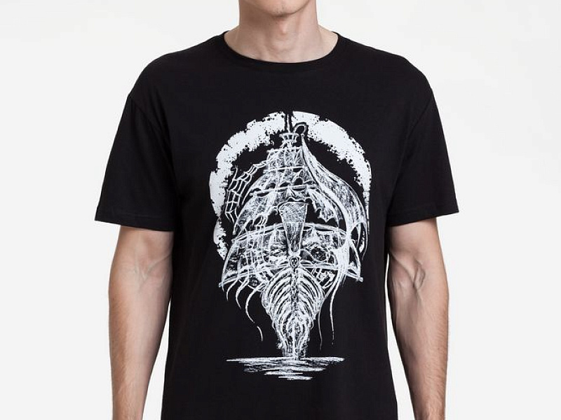 Футболка «Летучий Голландец», черная