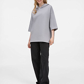 Футболка оверсайз унисекс с капюшоном Neofit, светло-серая