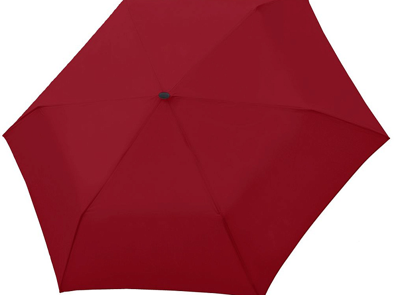 Зонт складной Carbonsteel Slim, красный