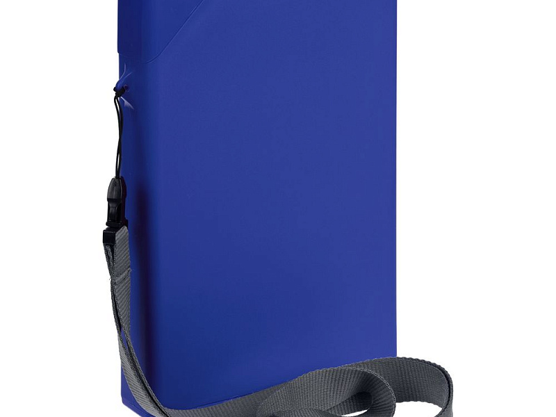 Плоская бутылка для воды Flacon, синяя