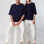 Футболка унисекс оверсайз Street Vibes, темно-синяя