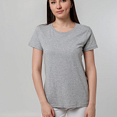 Футболка женская T-bolka Stretch Lady, серый меланж