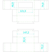 Коробка с окном Vindu, малая