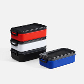 Ланчбокс Pranzo, красный с черным