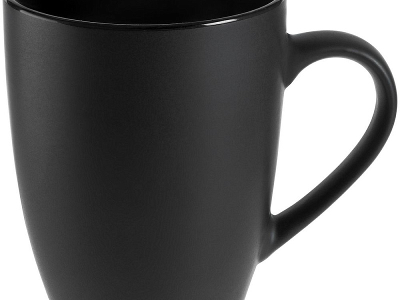 Кружка Bright Tulip, матовая, черная