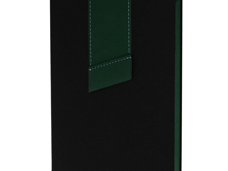Ежедневник Bookmark, недатированный, черный с зеленым