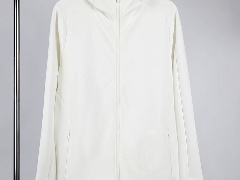 Куртка с капюшоном унисекс Begi, молочно-белая