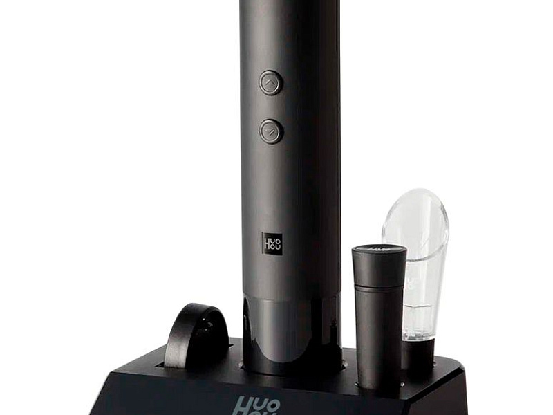 Винный набор HuoHou Electric Wine Bottle Opener 5 in 1, черный