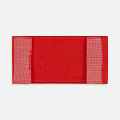 Лейбл тканевый Epsilon, XXS, красный