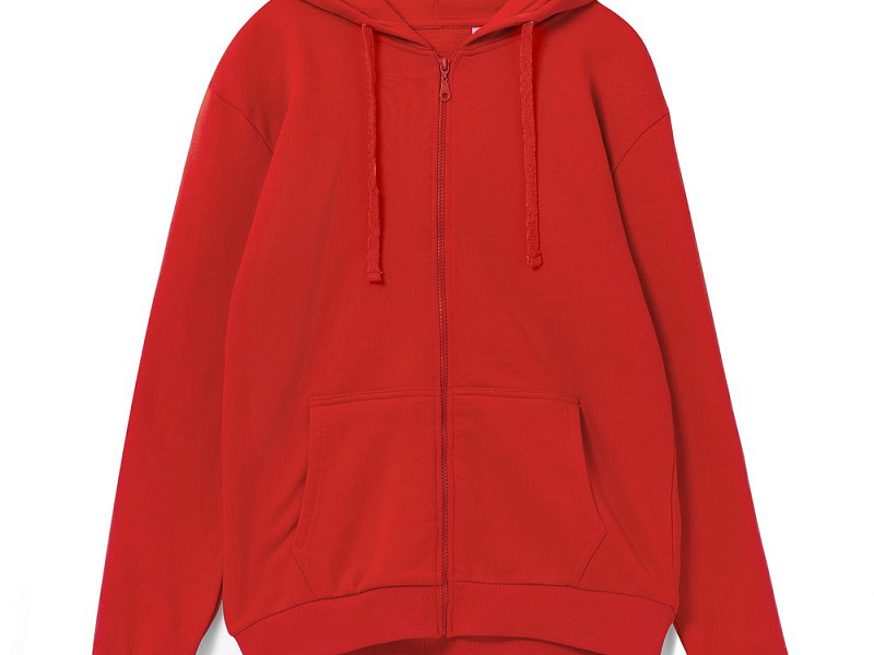 Толстовка на молнии с капюшоном Siverga Heavy 2.0, красная
