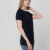 Футболка женская T-bolka Lady, темно-синяя