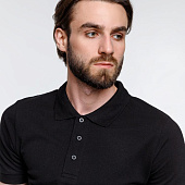 Рубашка поло мужская Adam, черная