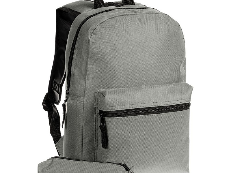 Детский рюкзак Base Kids с пеналом, серый