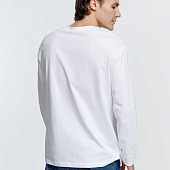 Футболка унисекс с длинным рукавом Pioneer LSL, белая