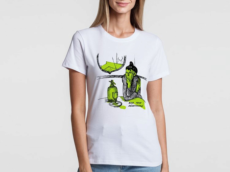 Футболка женская «Любительница», белая