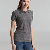 Рубашка поло женская Paname Women, черный меланж