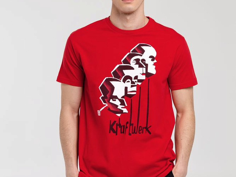 Футболка «Меламед. Kraftwerk», красная