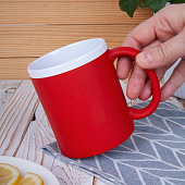 Кружка StopSpot с покрытием софт-тач, красная