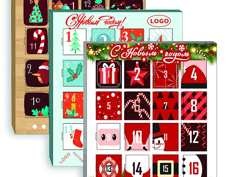 Шоколадный адвент-календарь Festa Mini на заказ