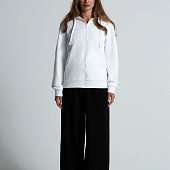 Толстовка на молнии с капюшоном Siverga 2.0, белая