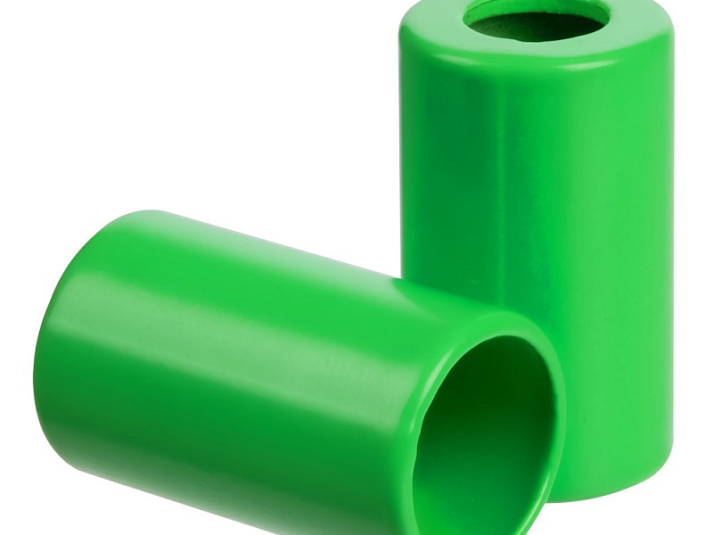 Пара наконечников для шнурка Tizzle, зеленый неон