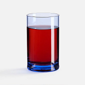 Стопка небьющаяся Sate Shot, прозрачная, голубая