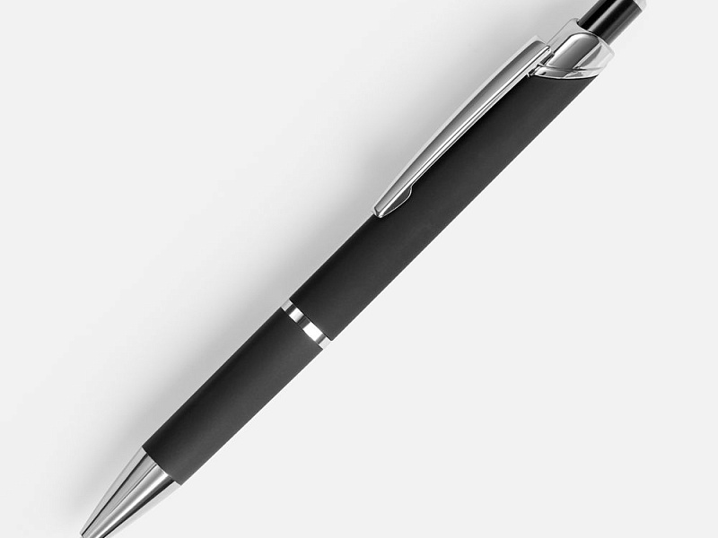 Ручка шариковая Chromos Soft Touch, черная