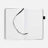 Ежедневник White Shall, недатированный, бело-черный