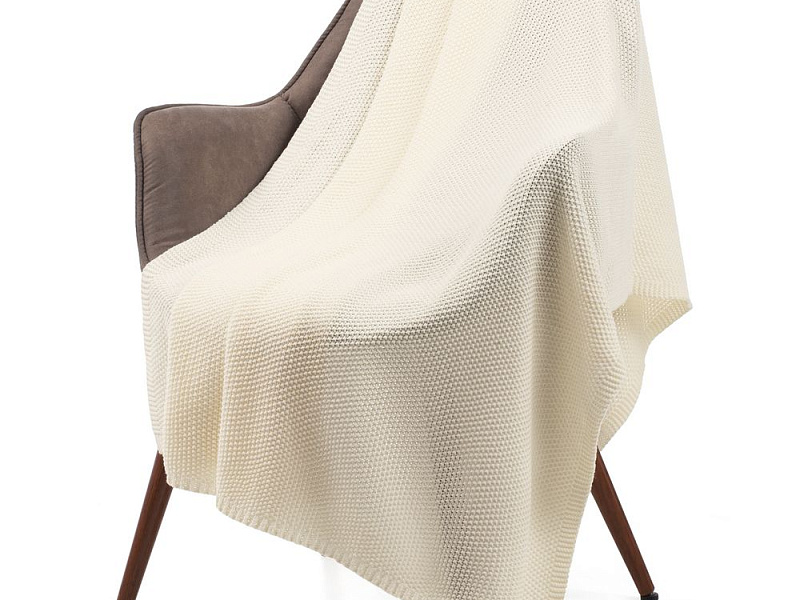 Плед Longview, молочно-белый