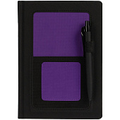 Ежедневник Mobile на заказ, недатированный, черно-фиолетовый