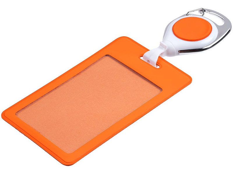 Чехол для пропуска с ретрактором Dorset, оранжевый