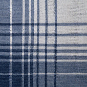 Плед Duotone, синий с белым