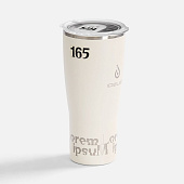 Термостакан Kasumigaoka, белый (молочный)