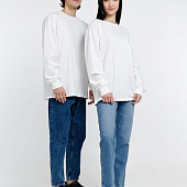 Футболка оверсайз унисекс City Sapiens, молочно-белая