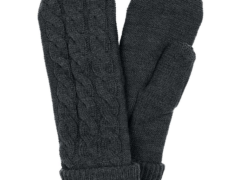 Варежки Heat Trick, темно-серый меланж