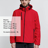 Куртка софтшелл мужская Zagreb, красная