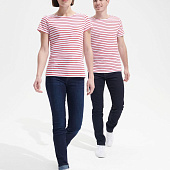 Футболка Miles Women белая с темно-синим