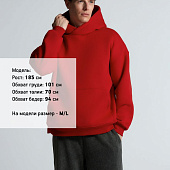 Худи Kulonga Oversize, красное