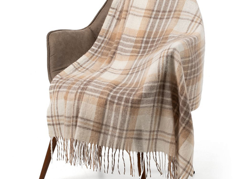 Плед «Берген», светло-бежевый