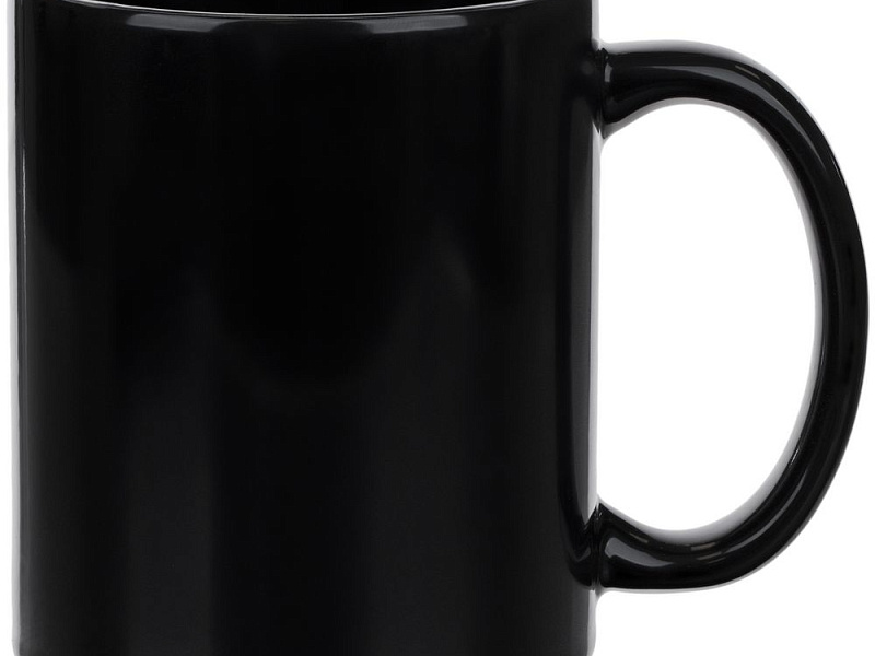 Кружка-хамелеон On Display, глянцевая, черная