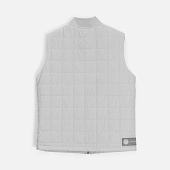 Лейбл из ПВХ с вырубкой «Круг», серый