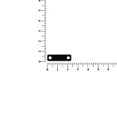 Шильдик металлический Alfa Liten, черный